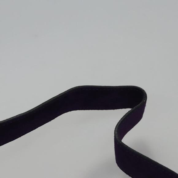 CELINE Circle Shoulder Bag Suede Purple Green Gold - Picture 8 of 12